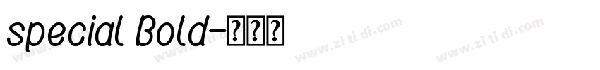 special Bold字体转换